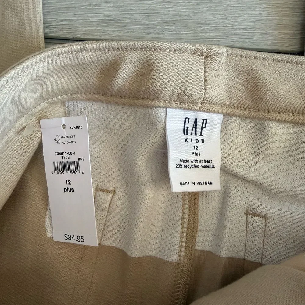 GAP Ponte Pant Beige Size 12Plus NWT IN PACKAGE